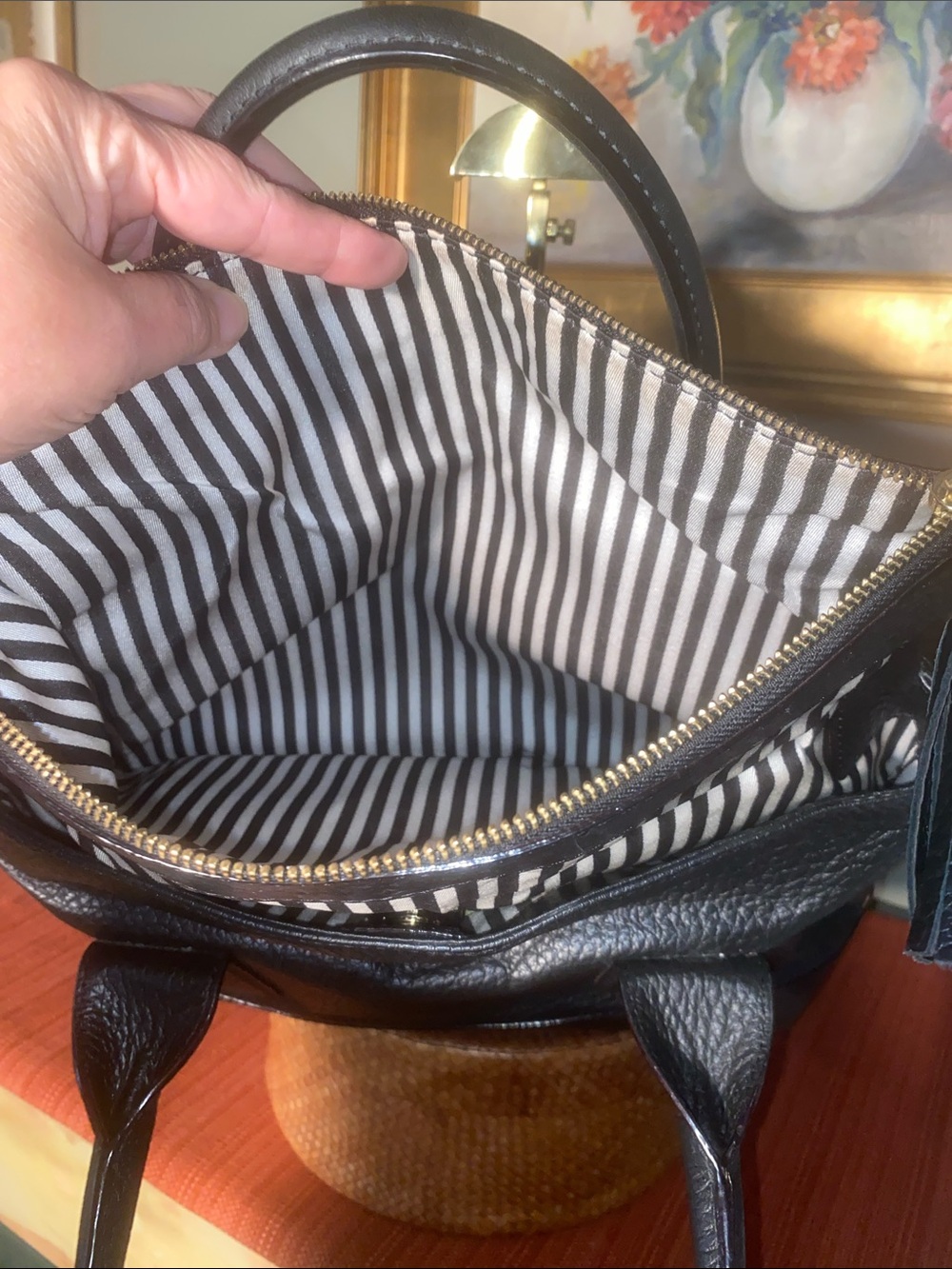 Kate Spade Southport Avenue Carmen Black Pebbled Leather Satchel - Picture 11 of 14